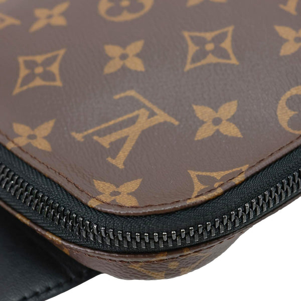 LOUIS VUITTON Avenue Sling Monogram Macassar Canvas Crossbody Bag Brown