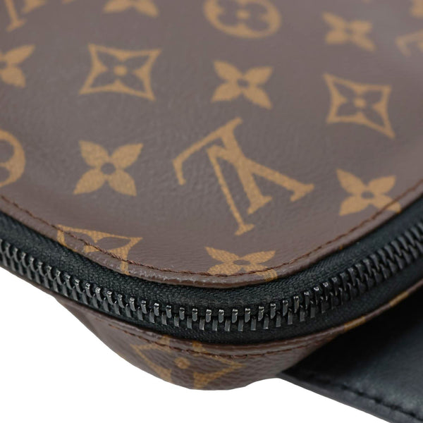 LOUIS VUITTON Avenue Sling Monogram Macassar Canvas Crossbody Bag Brown