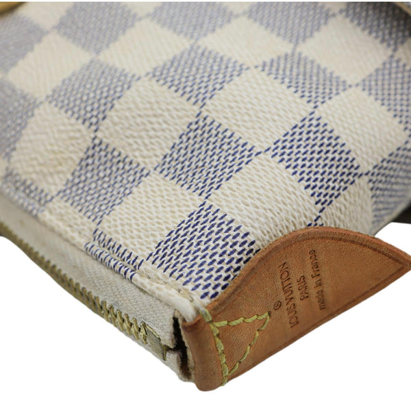 LOUIS VUITTON Totally MM Damier Azur Shoulder Bag White