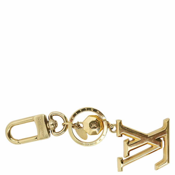 LOUIS VUITTON LV Initiales Key Holder Bag Charm Gold