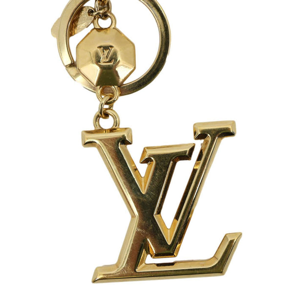 LOUIS VUITTON LV Initiales Key Holder Bag Charm Gold