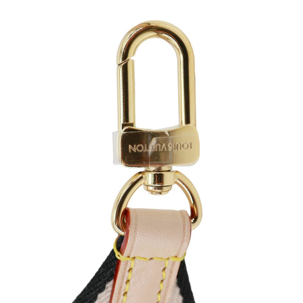 LOUIS VUITTON Bandoulière Jacquard Canvas Shoulder Strap White