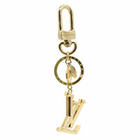 LOUIS VUITTON LV Initiales Key Holder Bag Charm Gold