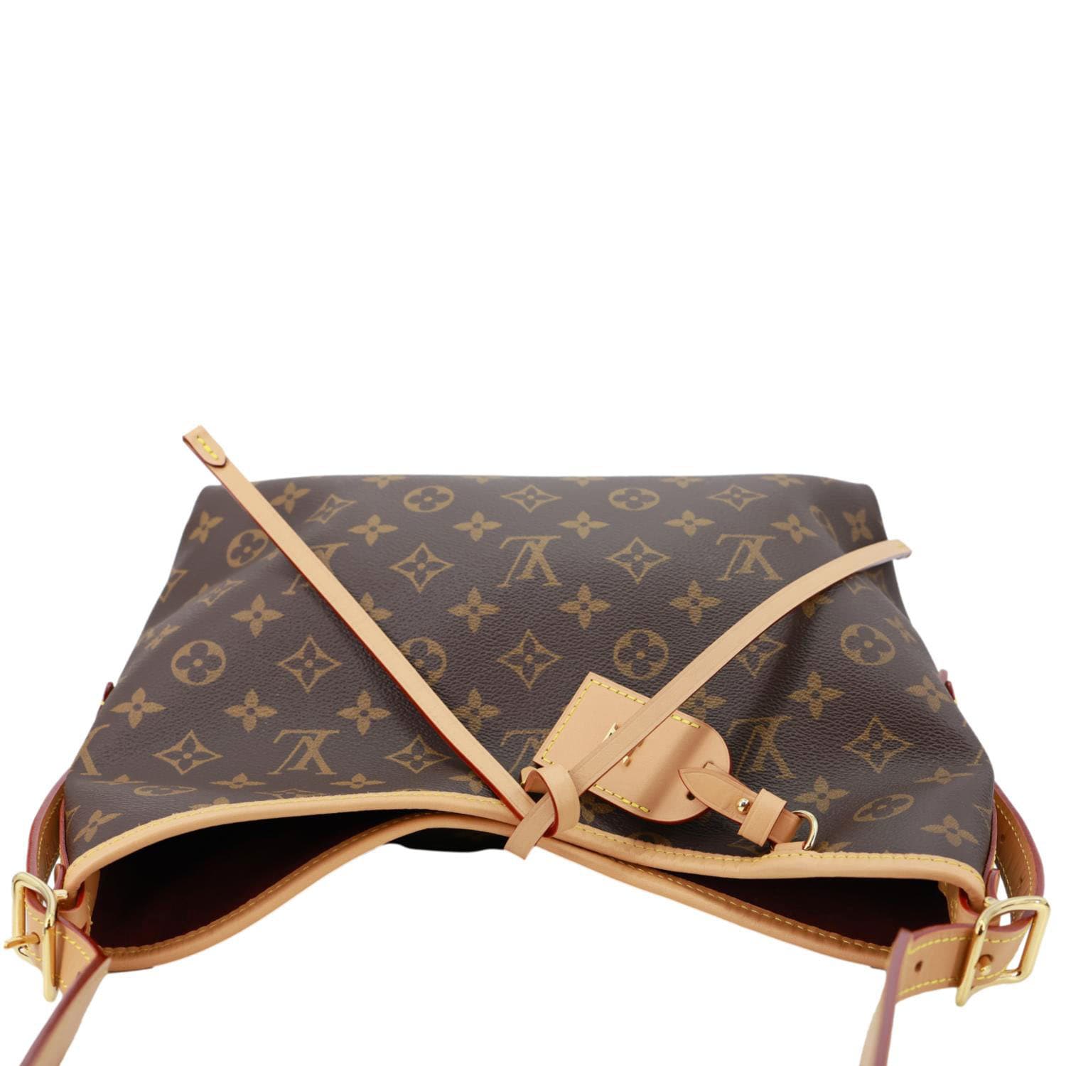 LOUIS VUITTON Carryall PM Monogram Canvas Shoulder Bag Brown