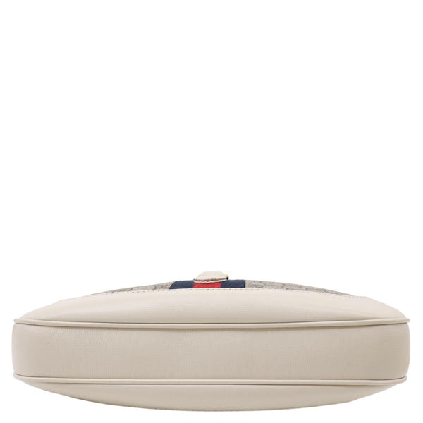 GUCCI Jackie 1961 Medium GG Supreme Canvas Hobo Bag White 636706