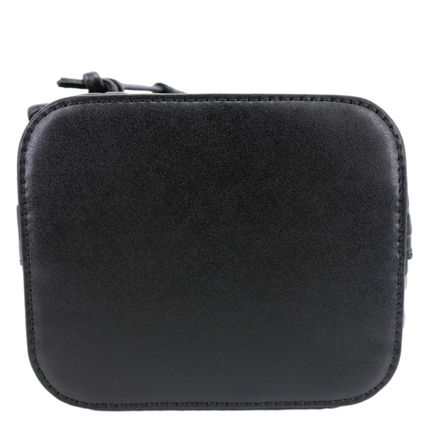 FENDI Mon Tresor Mini  Leather Bucket Crossbody Bag Black