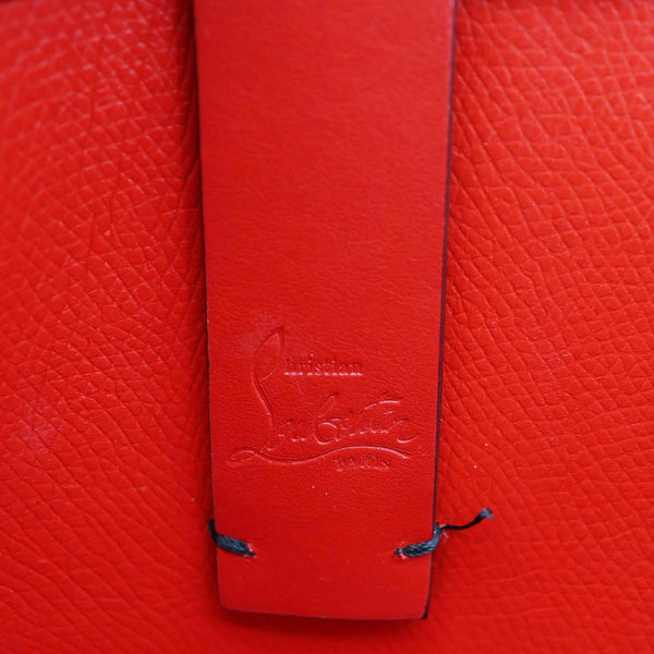 CHRISTIAN LOUBOUTIN Cabata Spikes Mini East West Calf Leather Tote Bag Black