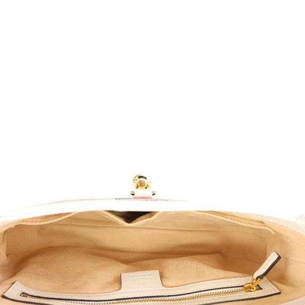 GUCCI Jackie 1961 Medium GG Supreme Canvas Hobo Bag White 636706