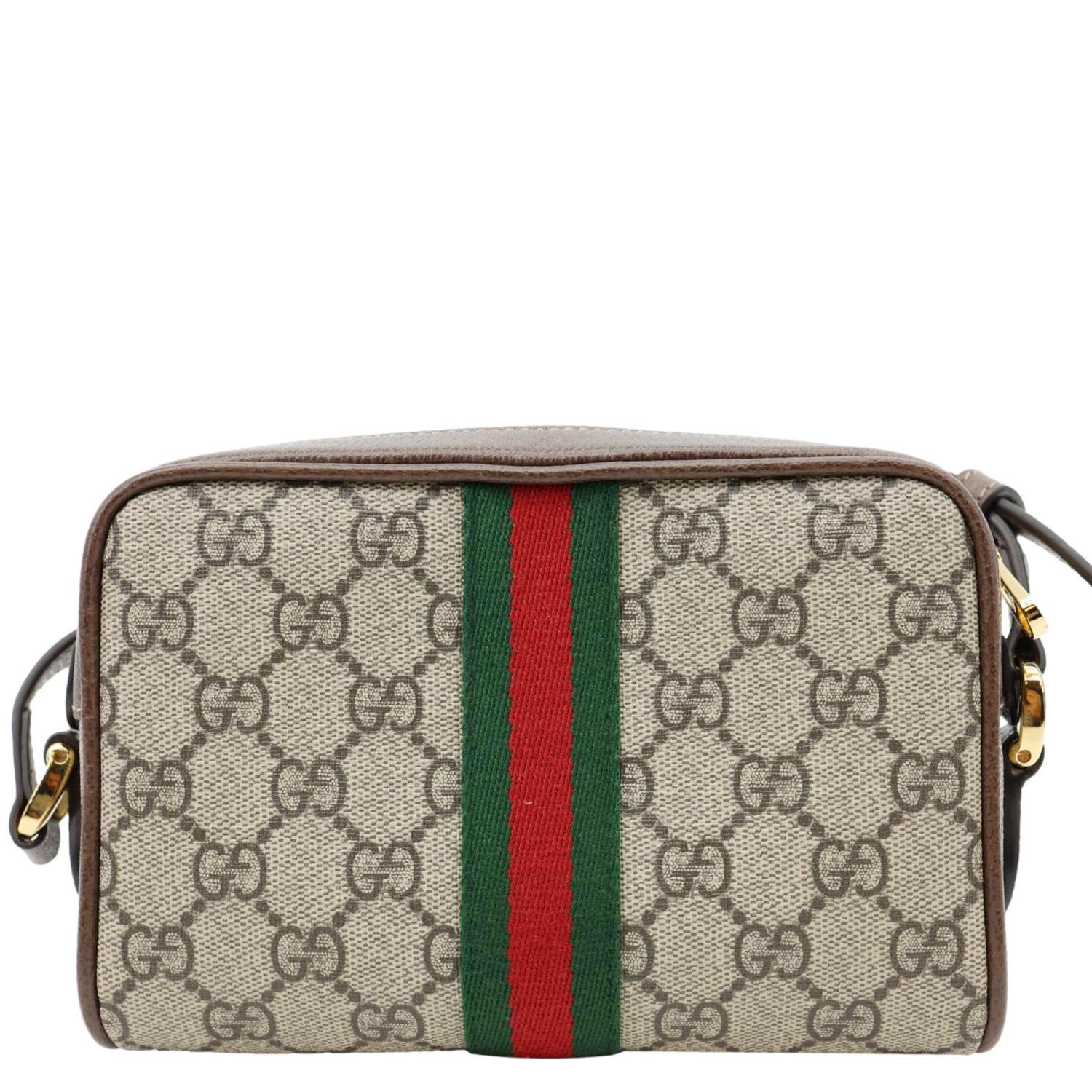 GUCCI Ophidia Mini GG Supreme Crossbody Bag Beige 517350