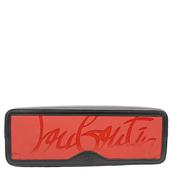 CHRISTIAN LOUBOUTIN Cabata Spikes Mini East West Calf Leather Tote Bag Black