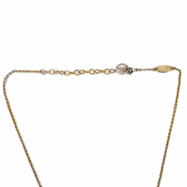 LOUIS VUITTON Essential V Metal Necklace Gold