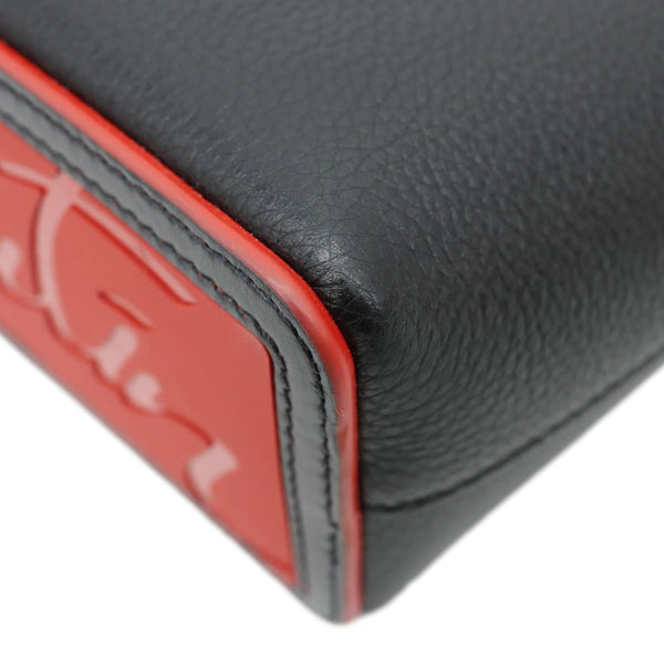 CHRISTIAN LOUBOUTIN Cabata Spikes Mini East West Calf Leather Tote Bag Black