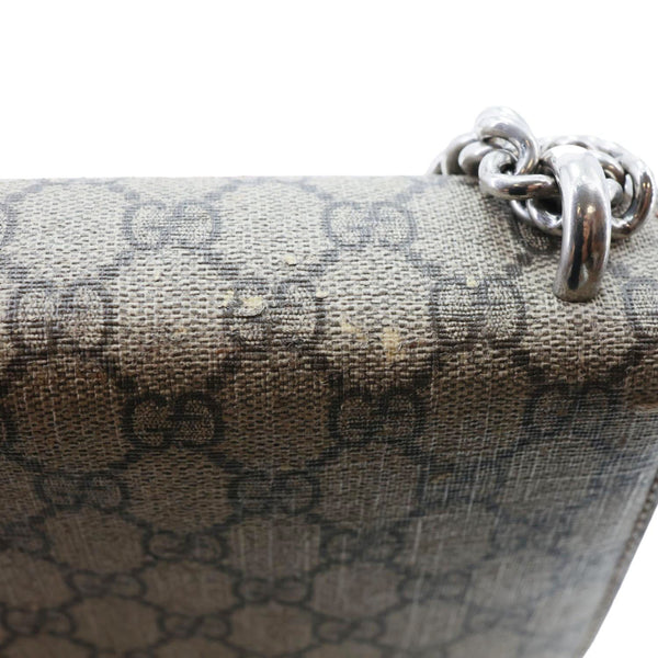 GUCCI Dionysus Mini GG Supreme Canvas Crossbody Bag Beige 421970