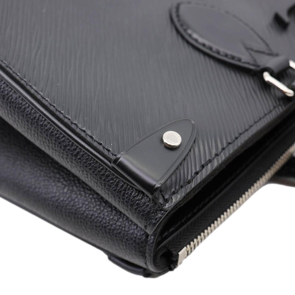 LOUIS VUITTON Grenelle MM Epi Leather Shoulder Bag Black