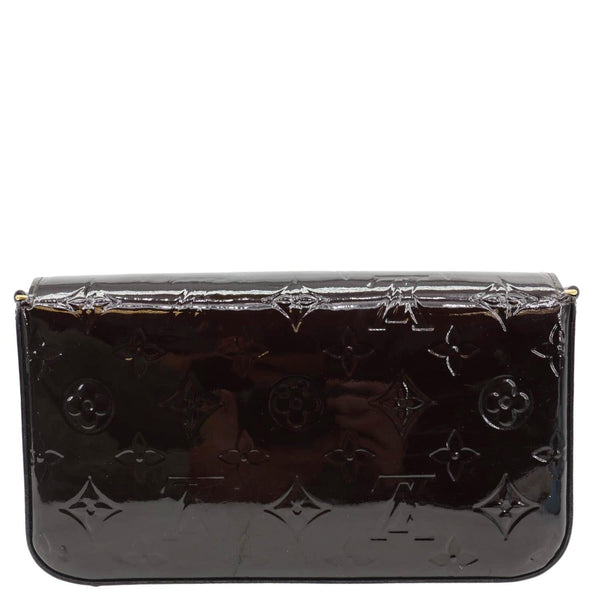 LOUIS VUITTON Felicie Pochette Monogram Vernis Shoulder Bag Amarante