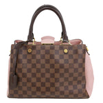 LOUIS VUITTON Brittany Damier Ebene Shoulder Bag Rose Ballerine