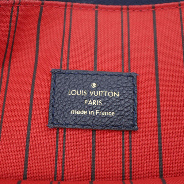 LOUIS VUITTON Boetie Monogram Empreinte Leather Shoulder Bag Marine Rouge