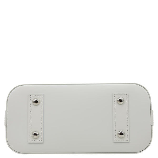 LOUIS VUITTON x YK Alma BB Infinity Dots Epi Leather Satchel Crossbody Bag White