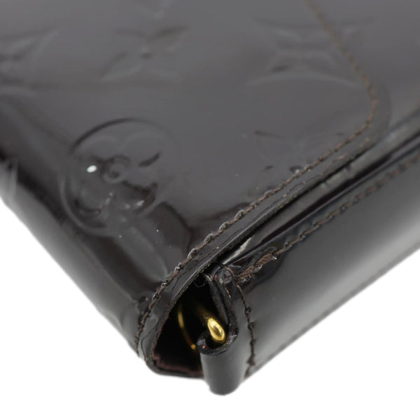 LOUIS VUITTON Felicie Pochette Monogram Vernis Shoulder Bag Amarante