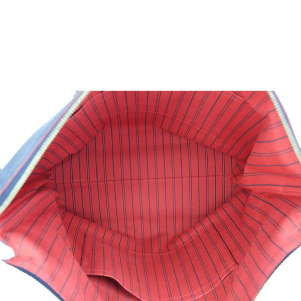 LOUIS VUITTON Boetie Monogram Empreinte Leather Shoulder Bag Marine Rouge