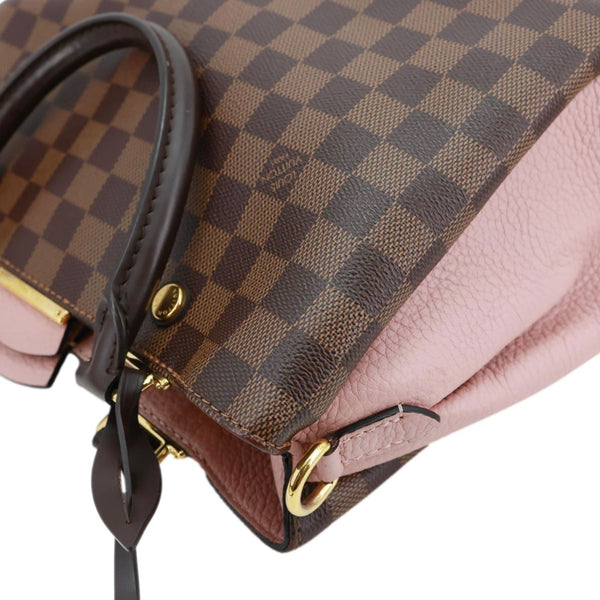 LOUIS VUITTON Brittany Damier Ebene Shoulder Bag Rose Ballerine