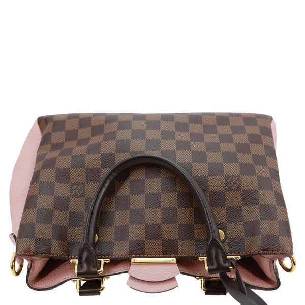 LOUIS VUITTON Brittany Damier Ebene Shoulder Bag Rose Ballerine