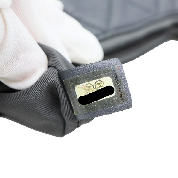 CHANEL Girl Quilted Lambskin Leather Crossbody Bag Grey