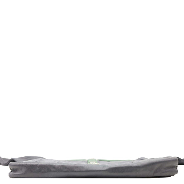 CHANEL Girl Quilted Lambskin Leather Crossbody Bag Grey