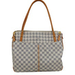 LOUIS VUITTON Figheri GM Damier Azur Shoulder Bag White