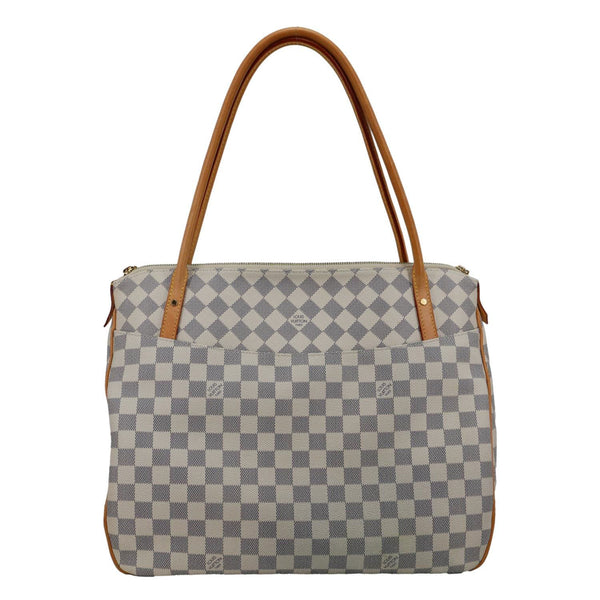 LOUIS VUITTON Figheri GM Damier Azur Shoulder Bag White