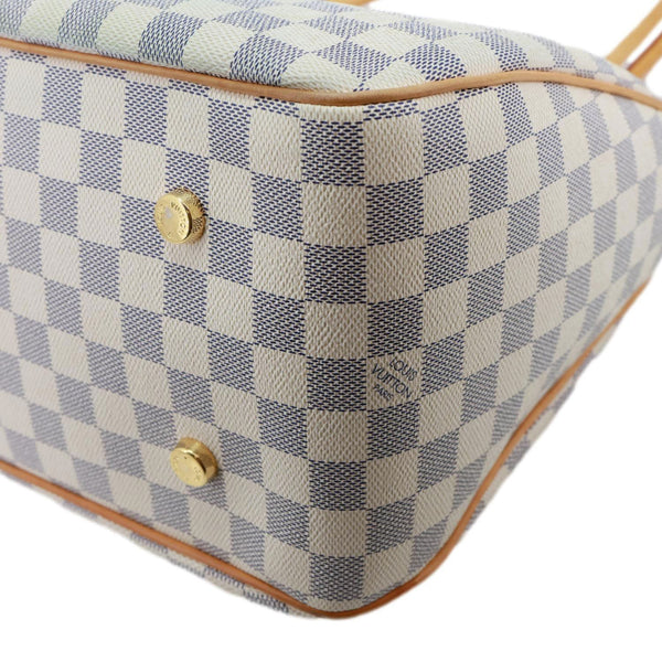 LOUIS VUITTON Figheri GM Damier Azur Shoulder Bag White