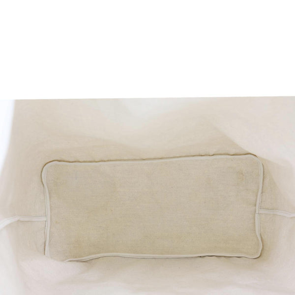 GOYARD Saint Louis GM Chevron Print Canvas Tote Bag White