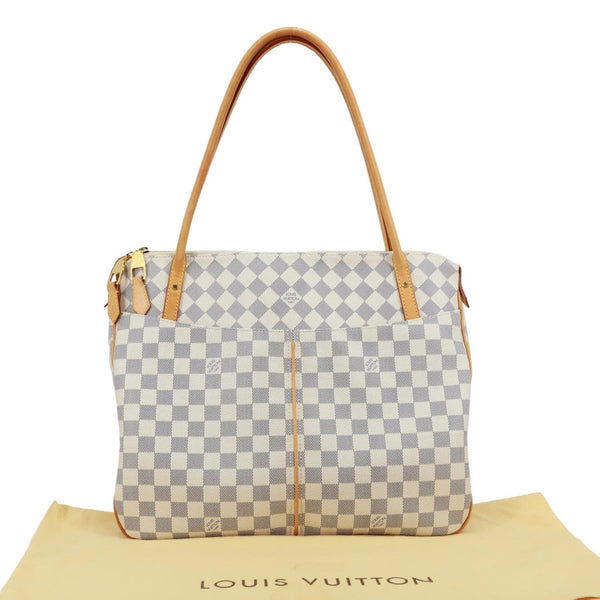 LOUIS VUITTON Figheri GM Damier Azur Shoulder Bag White