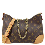 LOUIS VUITTON Boulogne PM Monogram Canvas Shoulder Bag Brown