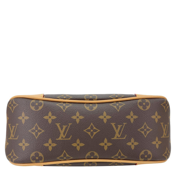 LOUIS VUITTON Boulogne PM Monogram Canvas Shoulder Bag Brown