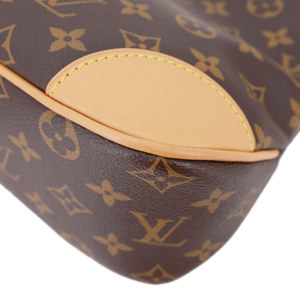 LOUIS VUITTON Boulogne PM Monogram Canvas Shoulder Bag Brown
