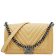 Chanel Boy Flap Medium Chevron Calfskin Leather Chain Shoulder Bag