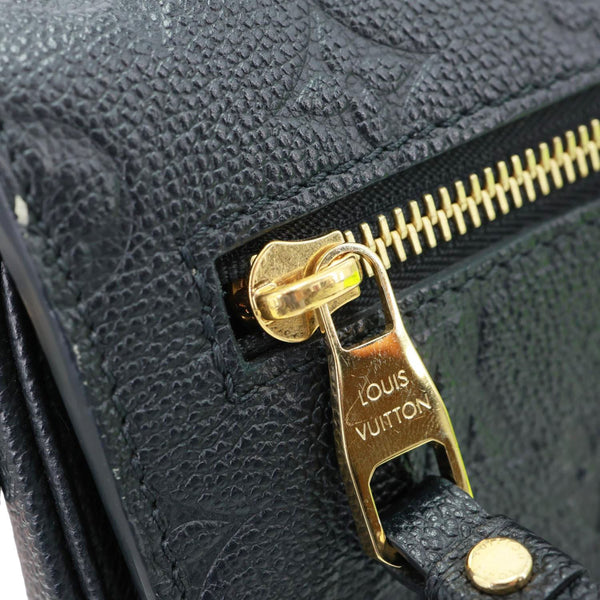 LOUIS VUITTON Metis Pochette Empreinte Leather Crossbody Bag Black