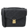 LOUIS VUITTON Metis Pochette Empreinte Leather Crossbody Bag Black