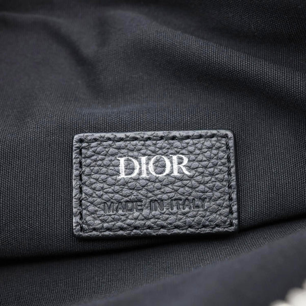 CHRISTIAN DIOR Saddle Oblique Jacquard Crossbody Bag Grey