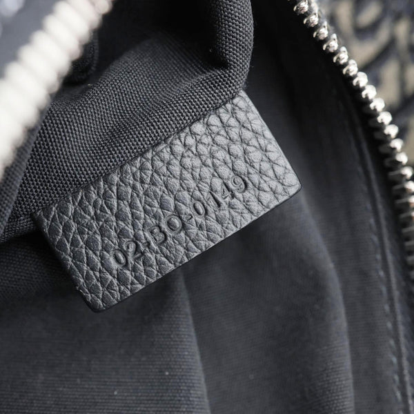 CHRISTIAN DIOR Saddle Oblique Jacquard Crossbody Bag Grey