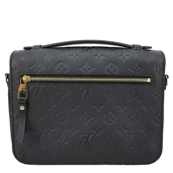 LOUIS VUITTON Metis Pochette Empreinte Leather Crossbody Bag Black