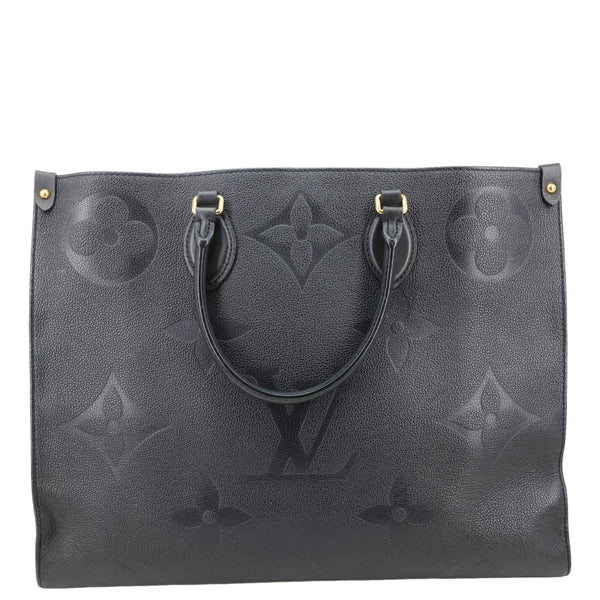 LOUIS VUITTON Onthego GM Giant Monogram Empreinte Shoulder Bag Black