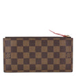 LOUIS VUITTON Felicie Zippered Damier Ebene Canvas Insert Pouch Brown