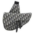 CHRISTIAN DIOR Saddle Oblique Jacquard Crossbody Bag Grey
