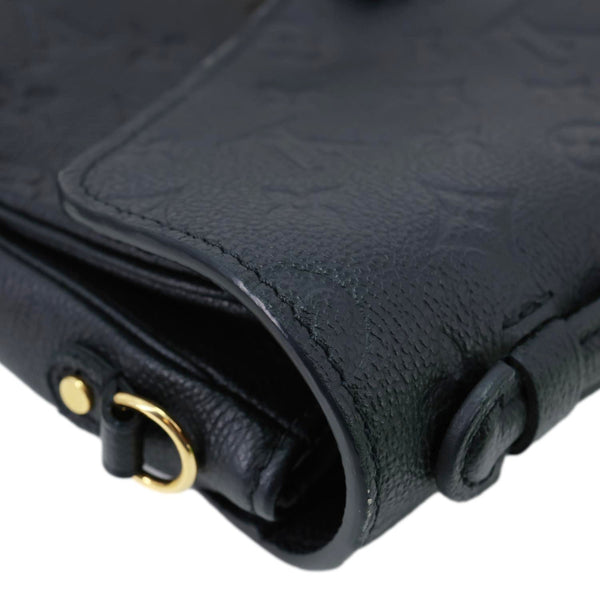 LOUIS VUITTON Metis Pochette Empreinte Leather Crossbody Bag Black