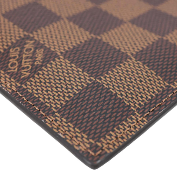 LOUIS VUITTON Felicie Zippered Damier Ebene Canvas Insert Pouch Brown