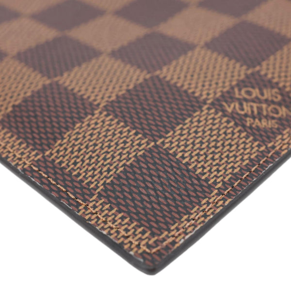 LOUIS VUITTON Felicie Zippered Damier Ebene Canvas Insert Pouch Brown