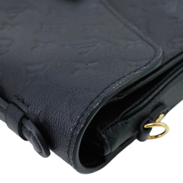 LOUIS VUITTON Metis Pochette Empreinte Leather Crossbody Bag Black