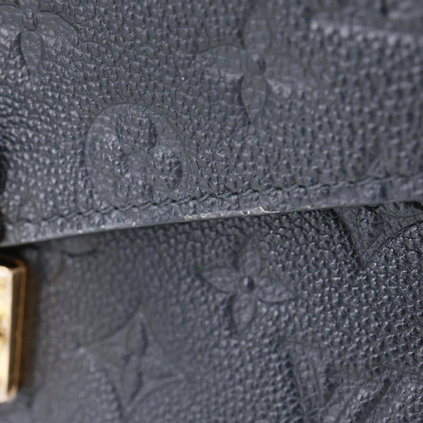 LOUIS VUITTON Metis Pochette Empreinte Leather Crossbody Bag Black